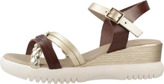 Porronet Sandalia Bolo 5 - Dames - Sleehakken - Veelkleurig - 38 EU - Leer - Schoenen