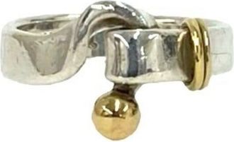 Tiffany & Co. Gold Silver Band Ring (Pre-Owned)
