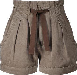Isabel Marant Korte Broeken, Dames, Groen, S, Katoen, Short Shorts