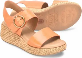 S&ouml;fft Womens Faedra Flatform Wedge In Sunset