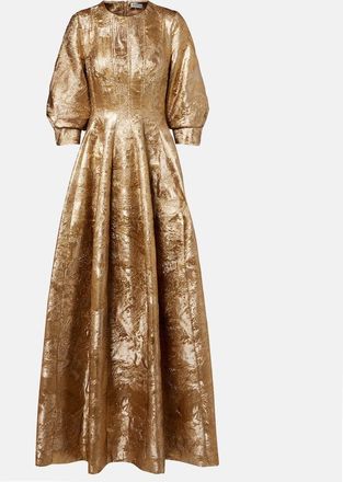 SIMKHAI Claravelle jacquard gown