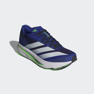 adidas Laufschuh ADIDAS PERFORMANCE ADIZERO SL 2, Herren, Gr. 43, weiss (lucid blau, cloud wei&szlig;, lime burst), Textil, Schuhe Laufschuh
