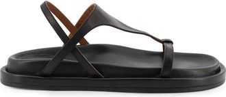 ATP Atelier Sandalen Zwart - Dames - Sandalen - Zwart - 37 EU - Leer - Schoenen