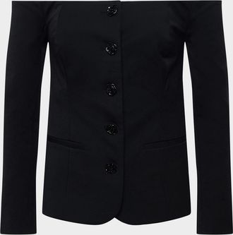 L'agence Alice Off-Shoulder Blazer