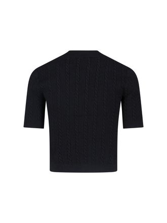 Balmain Womens Sweaters Black Viscose