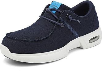 Generic Mens Womens Diabetic Shoes Adjustable Barefoot Walking Shoes Breathable Sneakers for Wide Width Arthritis Edema Feet,Blue,10.5 UK