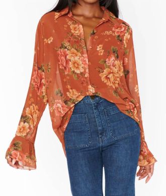 Show me your Mumu Carmela Long Sleeve Top In Garden Harvest