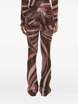 Pucci Abstract Print Trousers - Brown