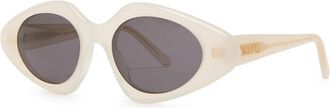 Loewe Butterfly-frame Sunglasses - White - One Size