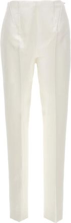 Sportmax Slim-fit Trousers, female, White, 2XS, Netto Trousers