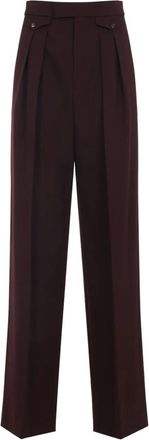 Chloé buttoned pleated trousers - Rood