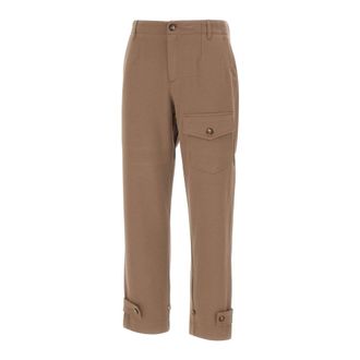 Elena Miro Trousers with pocket and straps at the bottom