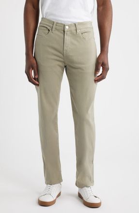 Frame Denim LHomme Slim Fit Five-Pocket Twill Pants in Mintleaf at Nordstrom, Size 36