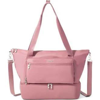 Baggallini Park Ave Weekender Tote in Mauve Twill at Nordstrom