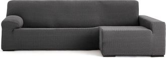 Eysa Funda de sofá chaise longue derecha gris oscuro 250 - 360 cm