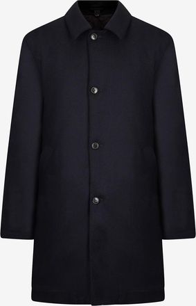 A Kind Of Guise Fischgr&auml;t-Mantel aus Wolle und Kaschmir Manas Mac