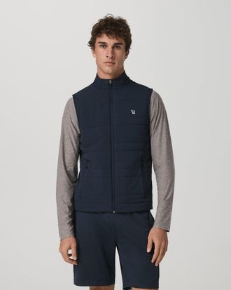 Vuori Clothing Sunday Insulated Hybrid Vest | Ink Heather | Medium