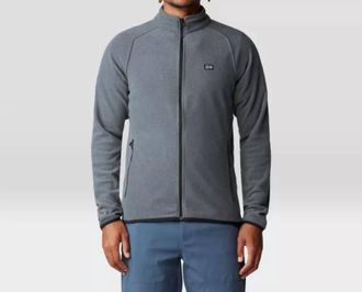 Mountain Hardwear Mens Microchill Full Zip Jacket In Volcanic Heather