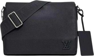 Louis Vuitton Pre-owned Cross Body Bags, male, Blue, Size: ONE SIZE Pre-owned Takeoff Messenger Shoulder Bag