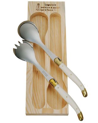 Jean Dubost Laguiole 2Pc Salad Server Set