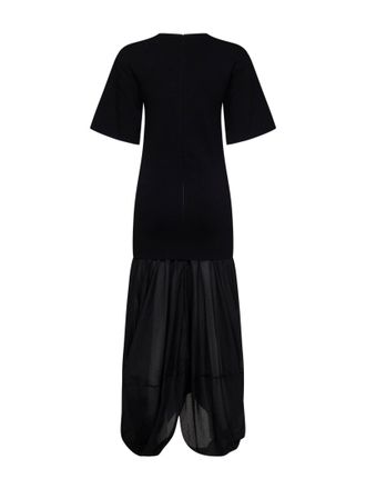 Toteme Womens Dress Cocoon Tee Black Viscose