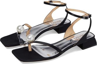 Badgley Mischka Lola High Womens Heels Black : 8.5 M, Textile