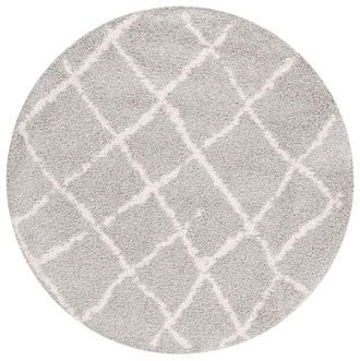 Safavieh Alfombra de polipropileno gris/beige, 155 cm