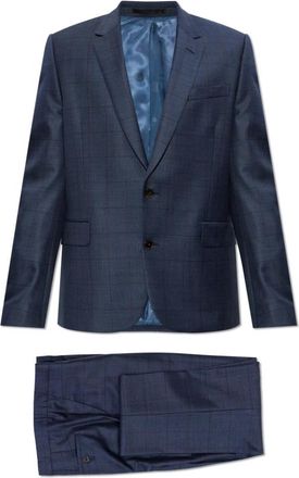 Paul Smith Tailored Fit Two-Button Suit - Heren - Business pakken - Blauw - M - Wol - Kostuums