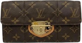 Louis Vuitton Pre-owned Long wallet (bi-fold) - Dames - Vintage Accessoires - Bruin - ONE Size - Vintage