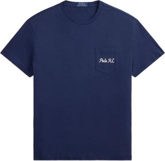 Ralph Lauren Navy Blue Logo Pocket T-Shirt