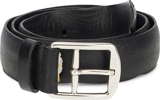 Fortela Crockett Leather Belt in Black at Nordstrom, Size 90