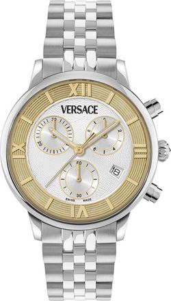 Versace Womens Classic Round Chrono Watch