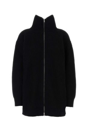 Maison Margiela Black Wool Blend Oversize Cardigan