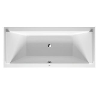 Duravit Ba&ntilde;era Duravit Starck Rectangular 1800x800 Mm Con Dos Inclinaciones Dorsales, Con Un Reposacabezas, De Acr&iacute;lico Sanitario, Blanco
