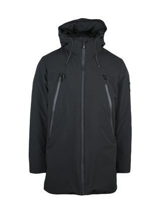 Outhere Outhere Padded Overcoat with Straps - Black