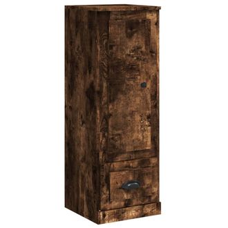 vidaXL Vidaxl - Aparador Alto Madera Contrachapada Roble Humo 36x35,5x103,5 Cm