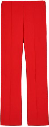 Vince Pintuck Cropped Woven Trousers - Red - S (UK8-10 / S)