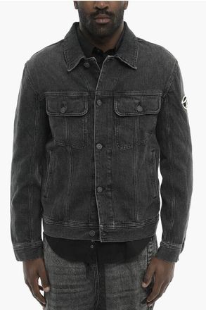 Diesel Denim Jacket D-BARCY-FSC with Cut-Out Detail size Xxl