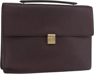 Louis Vuitton Pre-owned Business Bag - Dames - Vintage Handtas - Rood - ONE Size - Leer - Vintage