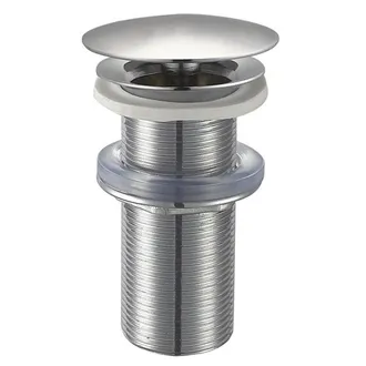 Royal Plaza Merlot wastafelplug 1 1/4 niet afsluitbaar lange schacht chroom