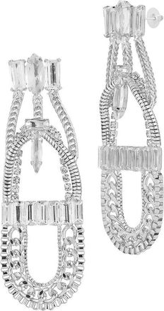 Sphera Milano Silver-Plated Cz Earrings
