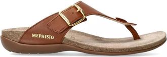 Mephisto Bruine damessandaal - Alinda - Dames - Slippers - Bruin - 35 EU - Schoenen