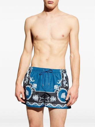 Versace Beachwear Blu, Nero-Uomo