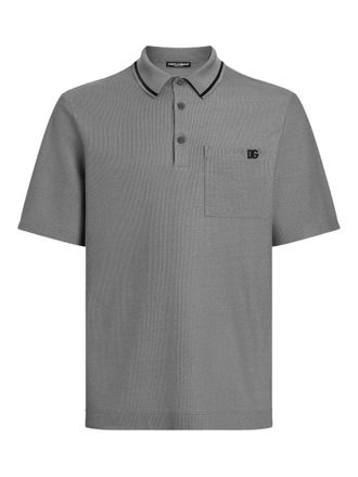 Dolce & Gabbana Katoenen poloshirt - Grijs