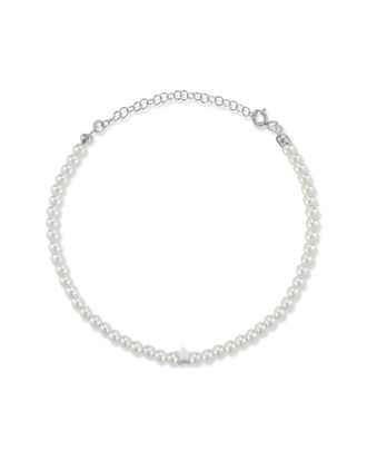 Sphera Milano Silver 3Mm Pearl Star Bracelet