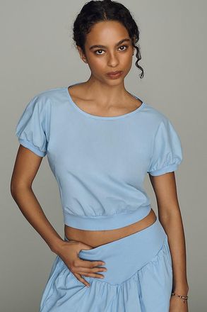 Stateside Pixie Cotton Poplin Crop Top