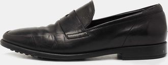 Tod's Tods Black Leather Penny Slip On Loafers