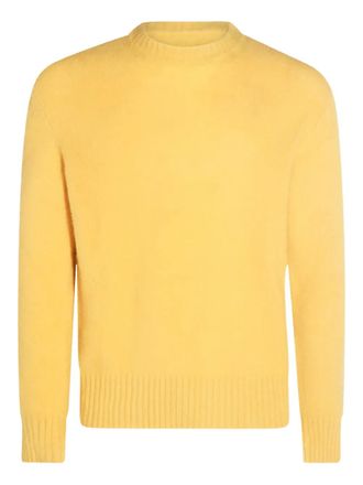 PIACENZA 1733 ribbed-cuffs wool sweater - Yellow