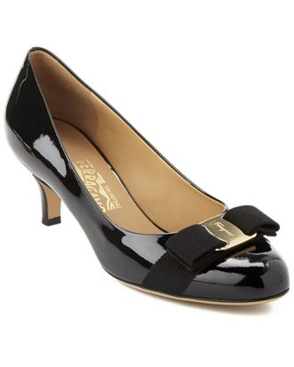 Ferragamo Vara Bow Patent Pump