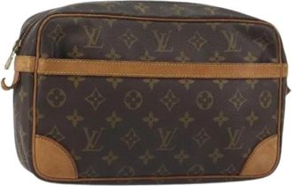 Louis Vuitton Pre-owned Clutch Bag - Dames - Vintage Clutch - Bruin - ONE Size - Leer - Vintage